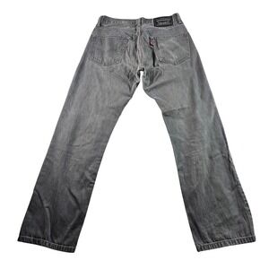 Levi Strauss & Co Straight‎ Leg Denim Jeans Men's 34x32 Gray Light Wash
